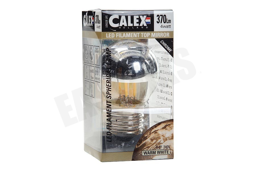 Calex 425126 Calex LED Volglas Filament Kogellamp Kopspiegel 4W E27