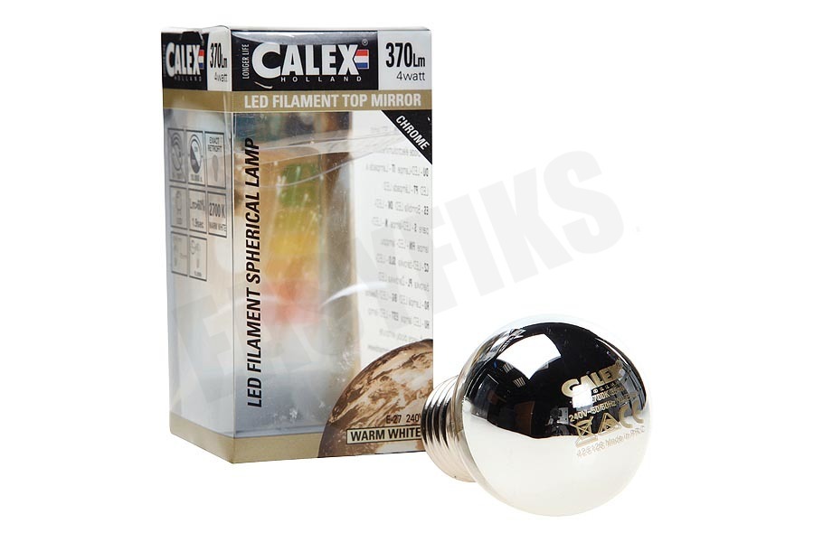Calex 425126 Calex LED Volglas Filament Kogellamp Kopspiegel 4W E27