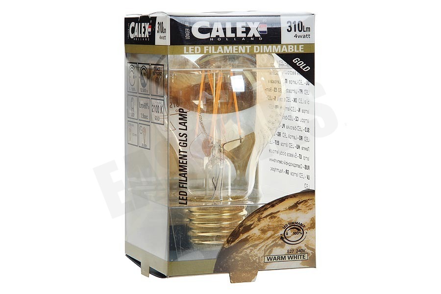 Calex 474504 Calex LED Volglas Filament Standaardlamp 4W 310lm E27
