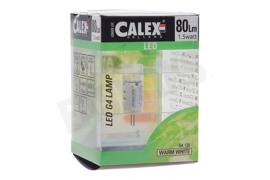 Calex 473830 Calex LED G4 12V 2-led 1,5W 80lm 3000K