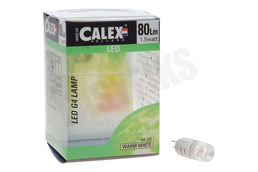 Calex 473830 Calex LED G4 12V 2-led 1,5W 80lm 3000K