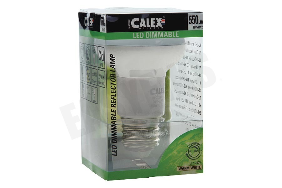 Calex 473718 Calex LED reflectorlamp R63 240V 8W 550lm E27, warmwit