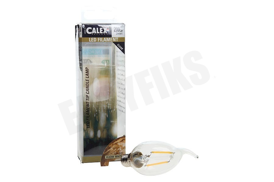 Calex 425052 Calex LED Volglas Filament Tip-Kaarslamp 2W 200lm E14