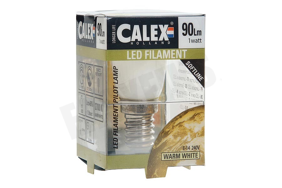 Calex 424996 Calex LED Volglas Filament Schakelbordlamp 1W 90lm E14