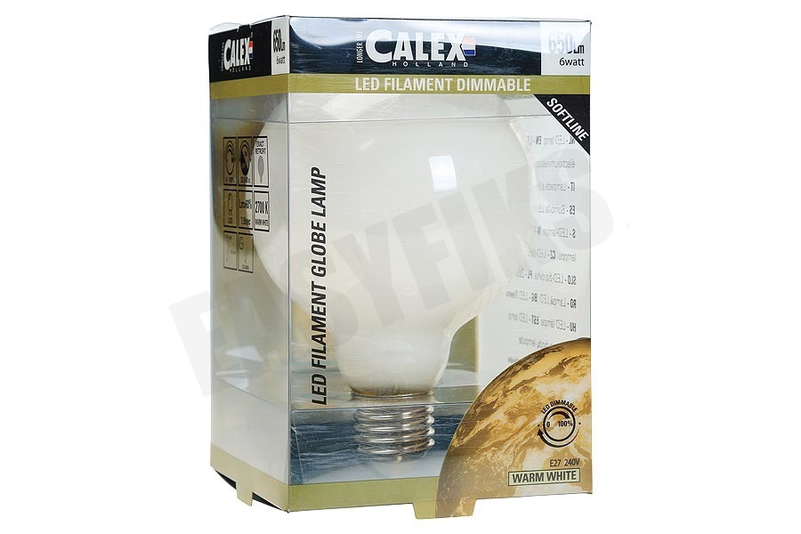 Calex 425468 Calex LED volglas Filament Globelamp 6W 650lm E27