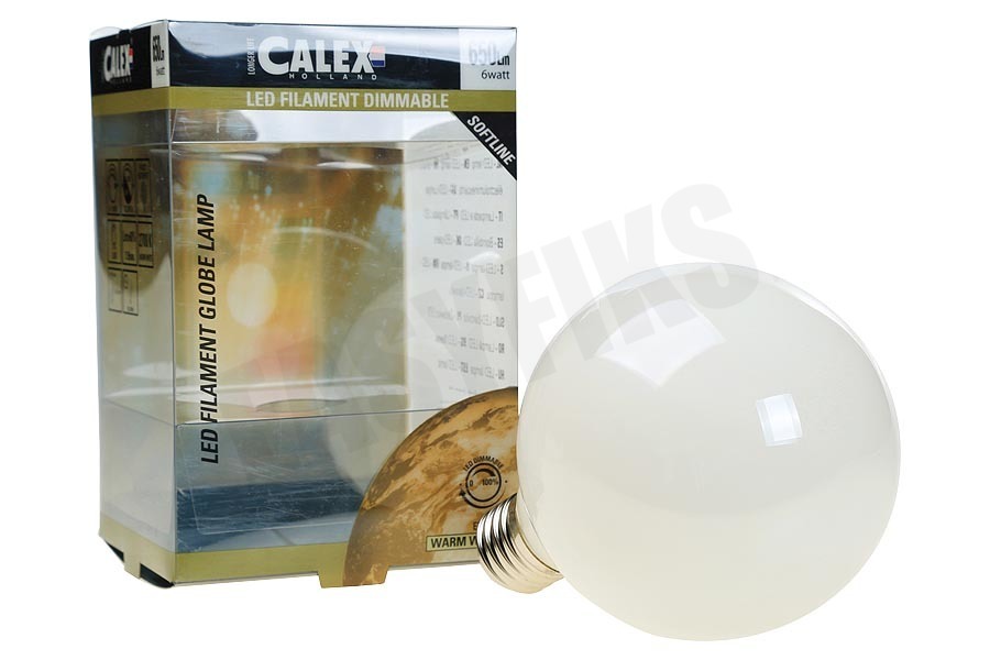 Calex 425468 Calex LED volglas Filament Globelamp 6W 650lm E27