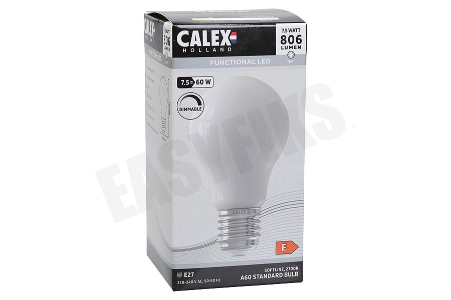 Calex 474509 Calex LED volglas Filament Standaardlamp E27 7W