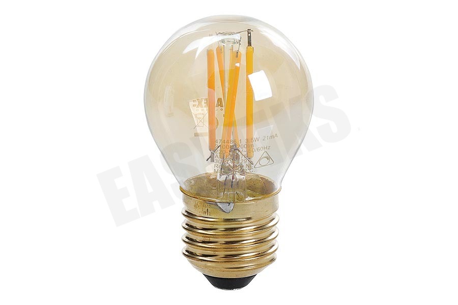 Calex 474486 Calex LED Filament Kogellamp 3.5W E27 G45 Dimbaar