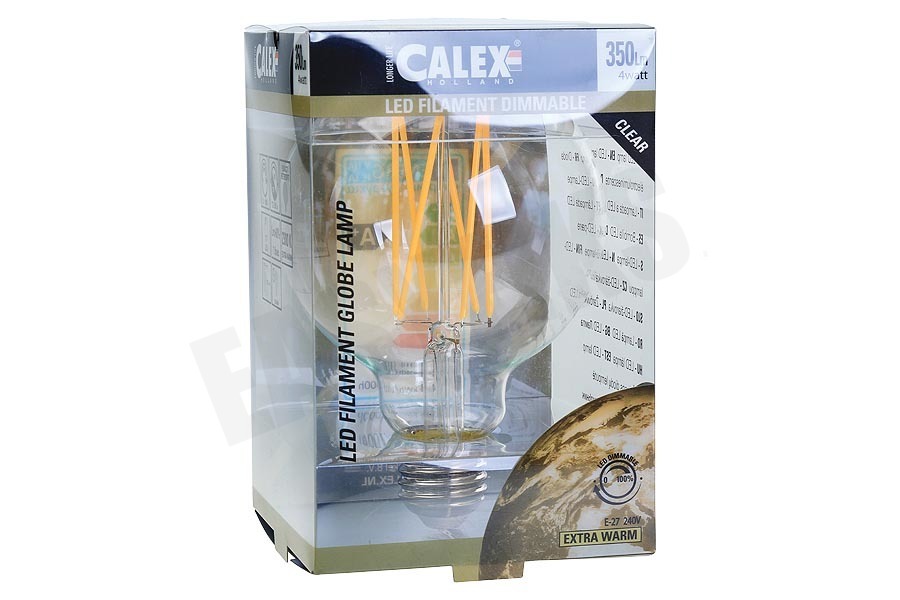 Calex 425454 Calex LED volglas Lang Filament Globe lamp 4W E27