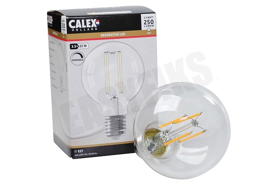 Calex 425450 Calex LED volglas LangFilament Globelamp 4W E27