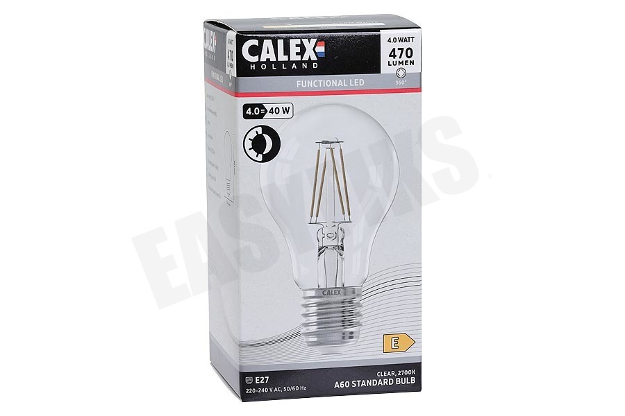 Calex 421702 Calex LED volglas LangFilament Standaardlamp 4W E27