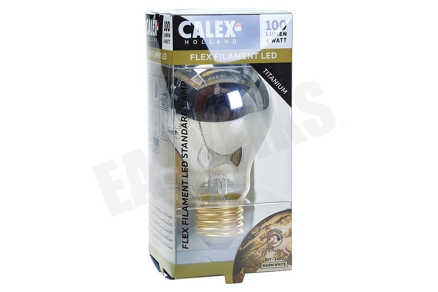 Calex 425733 Calex LED Volglas Flex Filament 4W E27 Titanium A60DR