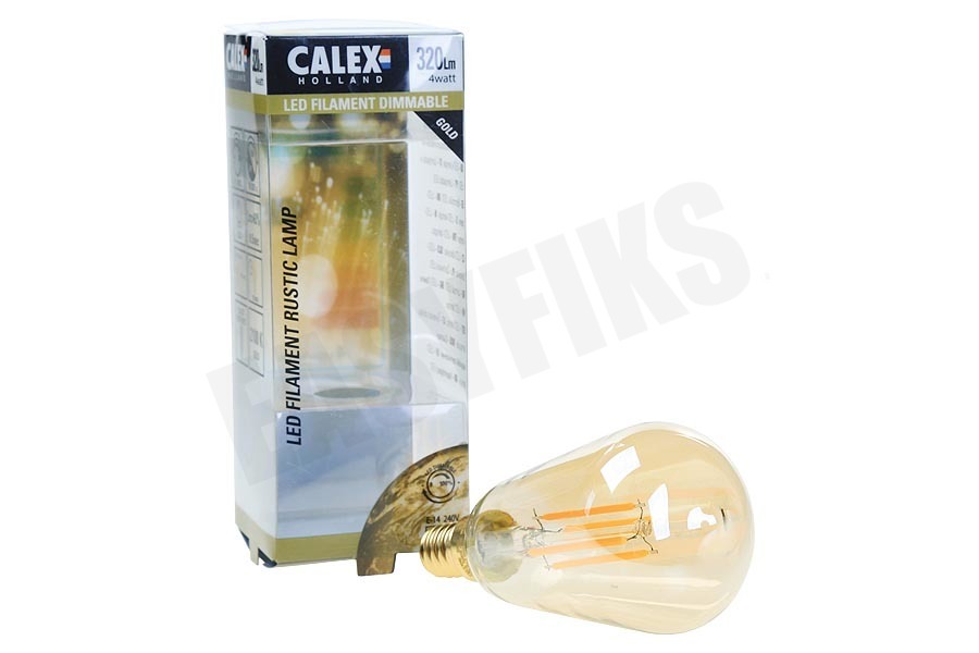 Calex 425400 Calex LED Volglas Filament 4W E14 Gold ST48
