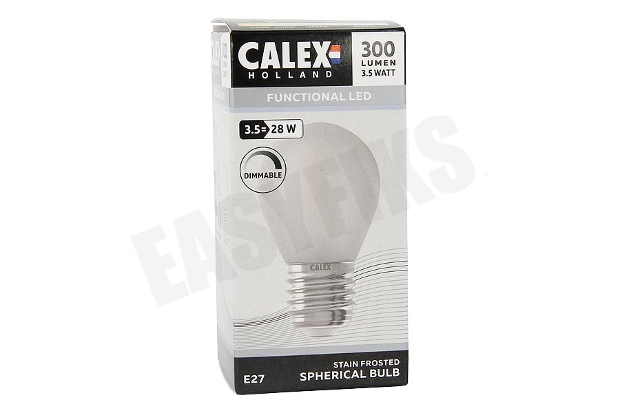 Calex 474488 Calex Volglas Filament P45 E27 3,5W Mat Dimbaar