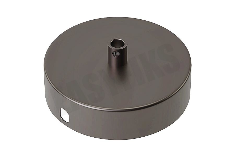 Calex 940014 Calex Metalen Plafondplaat 100mm Mat Parel Zwart 1 Gat