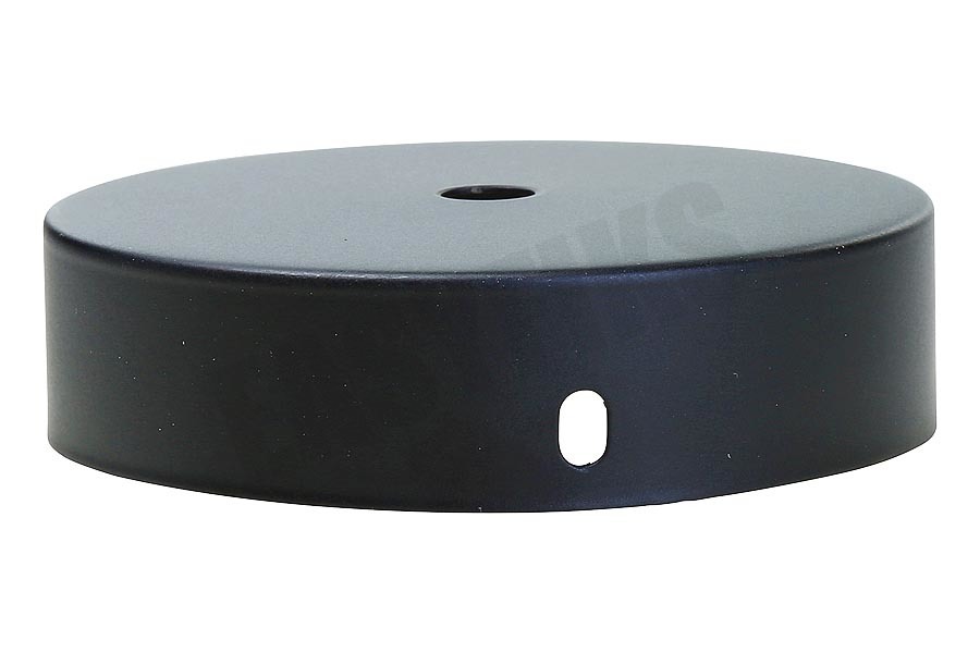 Calex 940010 Calex Metalen Plafondplaat 100mm Mat Zwart 1 Gat