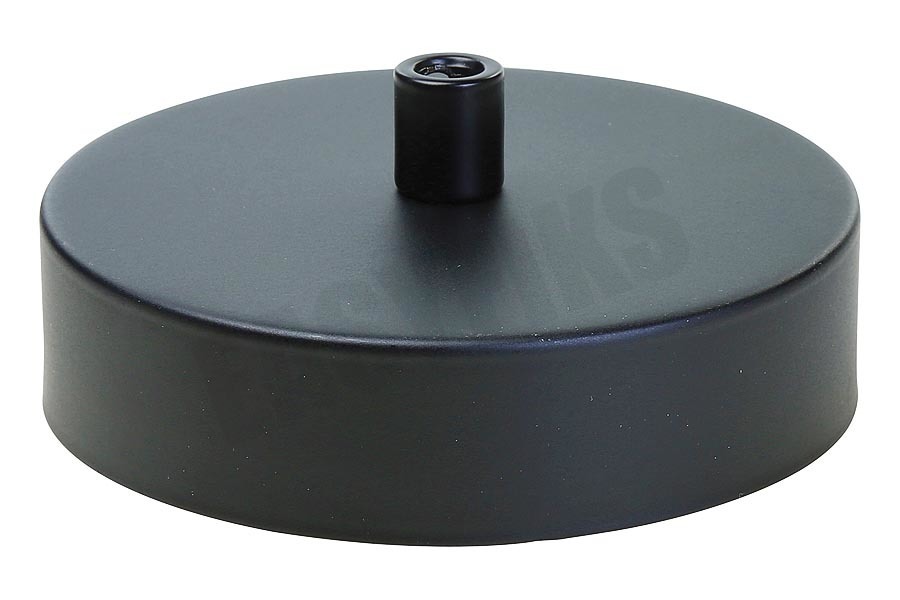 Calex 940010 Calex Metalen Plafondplaat 100mm Mat Zwart 1 Gat