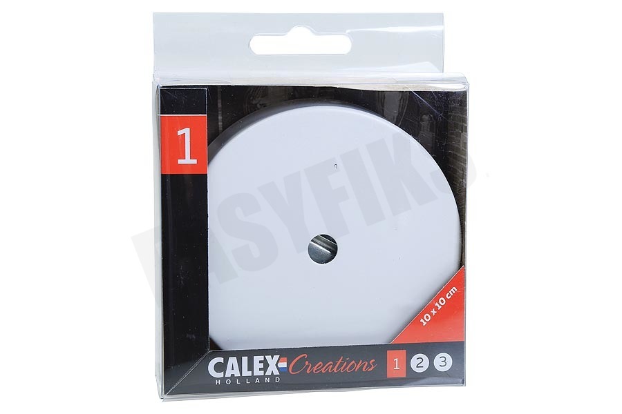 Calex 940020 Calex Metalen Plafondplaat 100mm Mat Wit 1 Gat