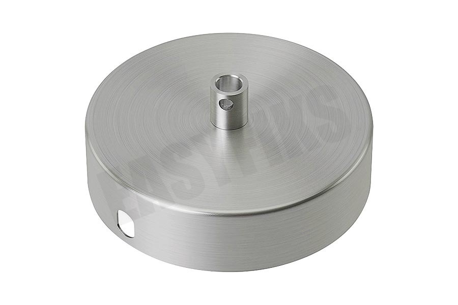 Calex 940016 Calex Metalen Plafondplaat 100mm Mat Nikkel 1 Gat
