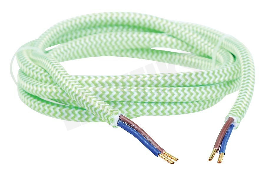 Calex 940238 Calex Textiel Omwikkelde Kabel Limoen/Wit 1,5m