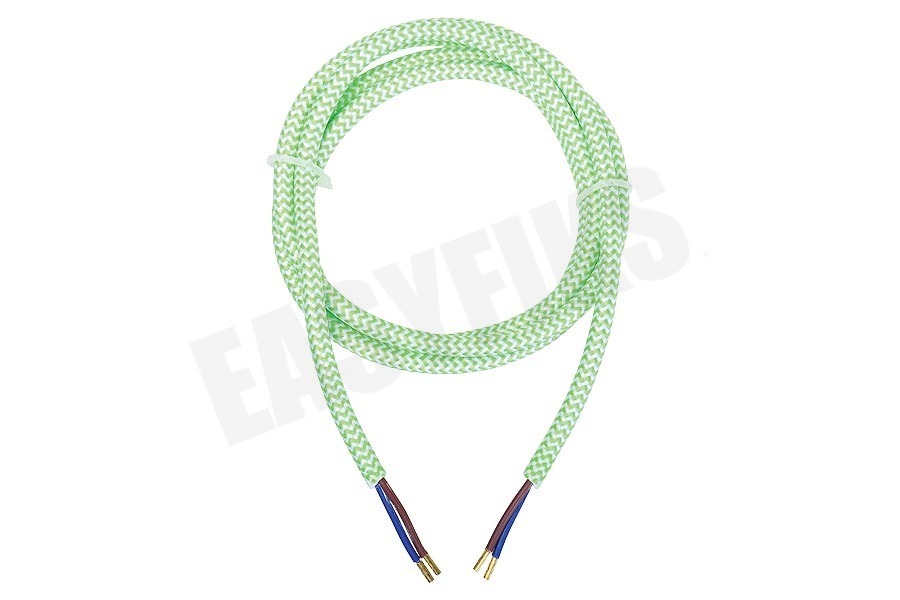 Calex 940238 Calex Textiel Omwikkelde Kabel Limoen/Wit 1,5m