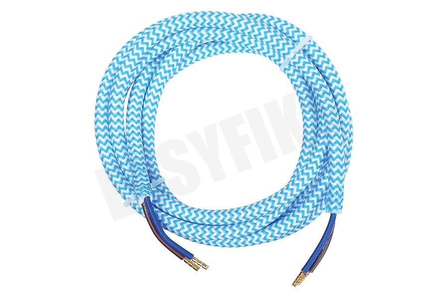 Calex 940236 Calex Textiel Omwikkelde Kabel Blauw/Wit 1,5m