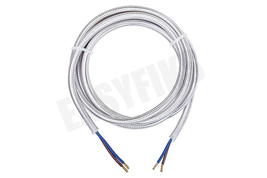 Calex 940220 Calex Textiel Omwikkelde Kabel Metallic Grijs 1,5m