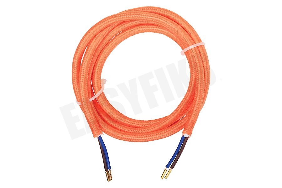 Calex 940228 Calex Textiel Omwikkelde Kabel Oranje 1,5m