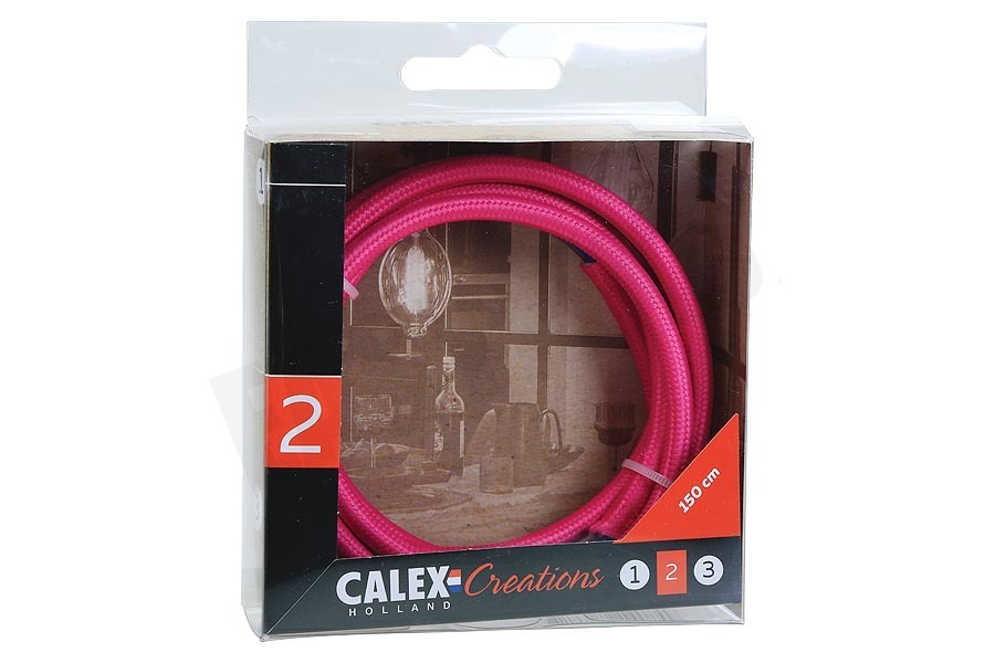 Calex 940226 Calex Textiel Omwikkelde Kabel Roze 1,5m