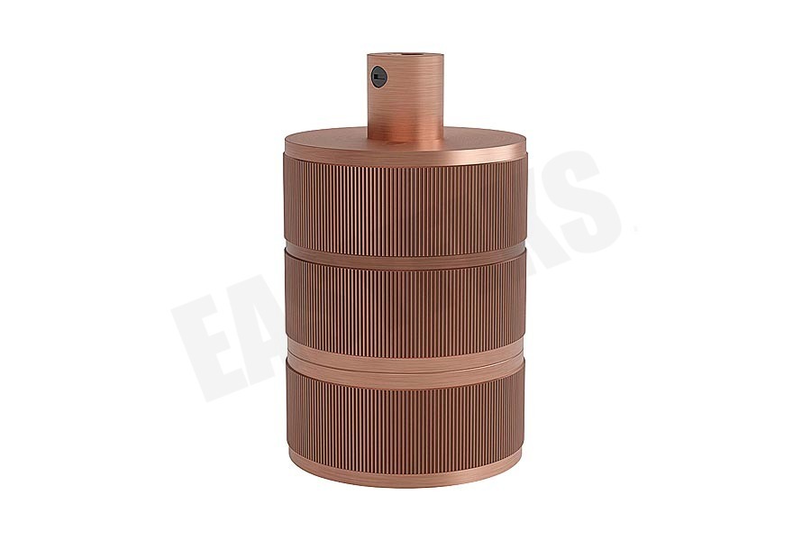 Calex 940422 Calex Aluminium Lamphouder Mat Koper E27 3 Rings Model