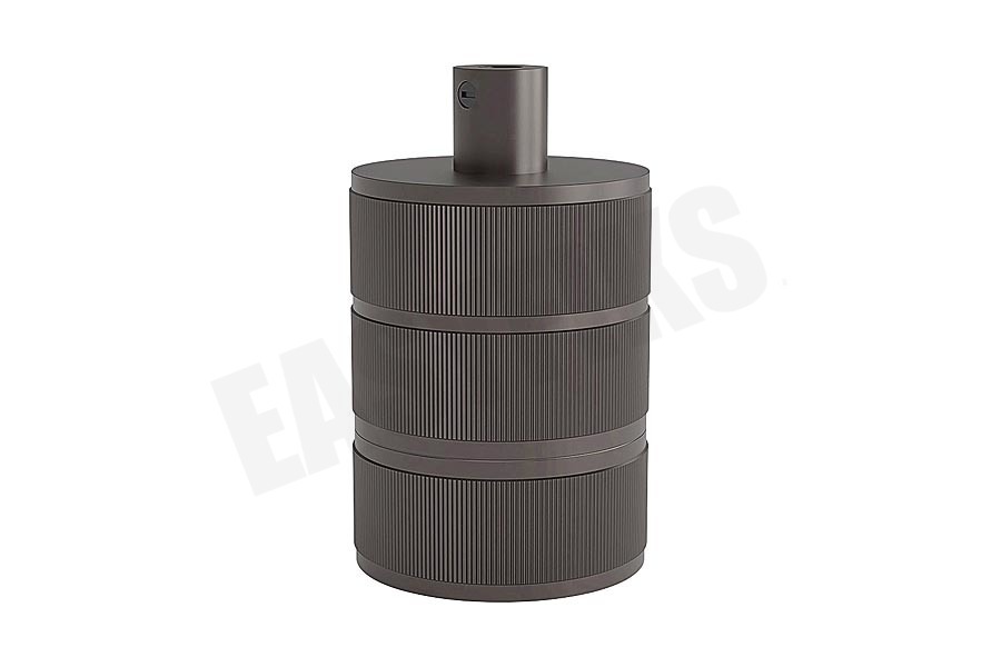 Calex 940424 Calex Aluminium Lamphouder Parel Zwart E27 3 Rings Model