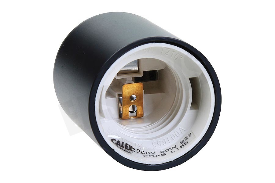 Calex 940400 Calex Aluminium Lamphouder Mat Zwart E27 40mm