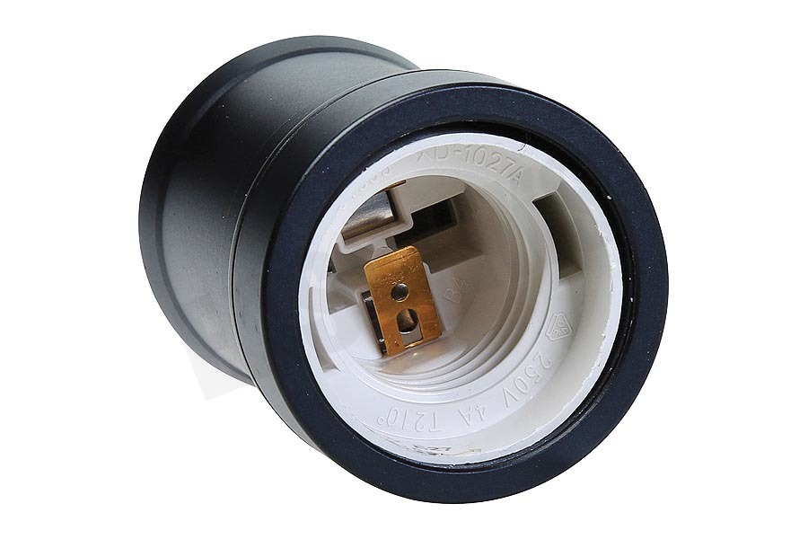 Calex 940440 Calex Aluminium Lamphouder Mat Zwart E27 Piek Model