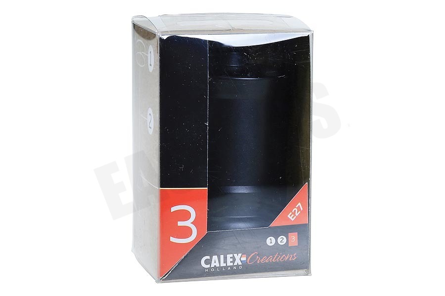 Calex 940440 Calex Aluminium Lamphouder Mat Zwart E27 Piek Model