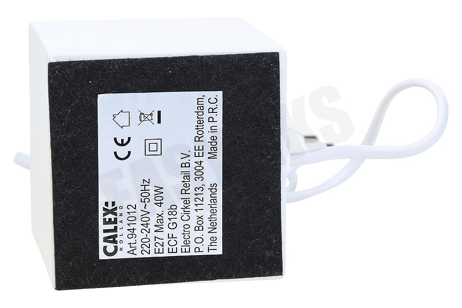 Calex 941012 Calex Tafelarmatuur Mat Wit E27