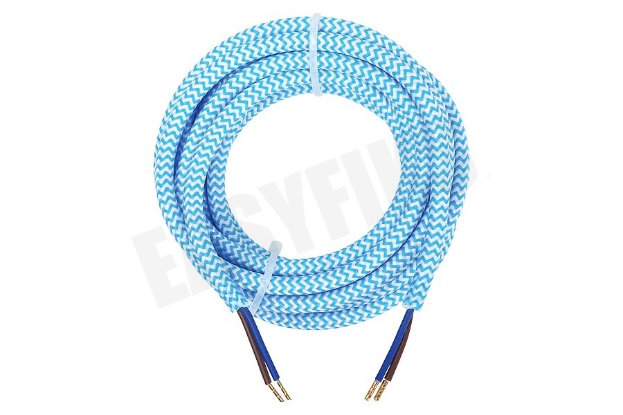 Calex 940278 Calex Textiel Omwikkelde Kabel Blauw/Wit 3m