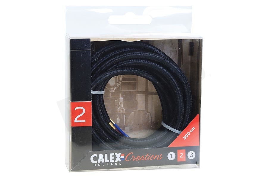 Calex 940262 Calex Textiel Omwikkelde Kabel Zwart 3m