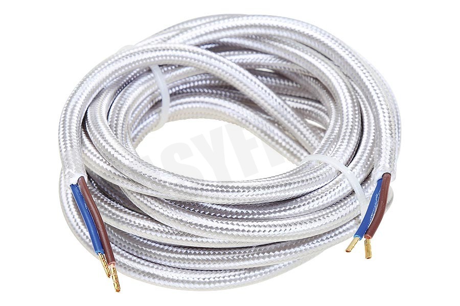 Calex 940270 Calex Textiel Omwikkelde Kabel Metallic Grijs 3m