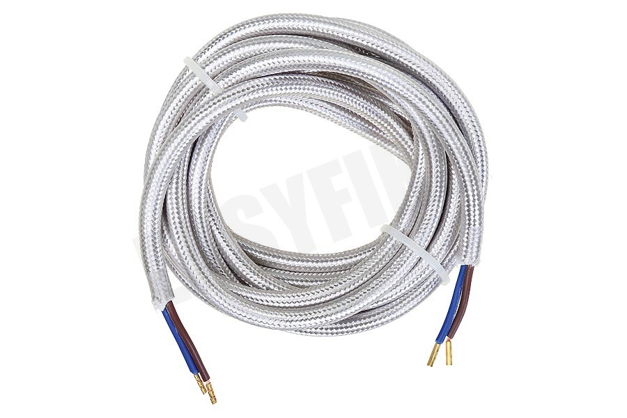 Calex 940270 Calex Textiel Omwikkelde Kabel Metallic Grijs 3m