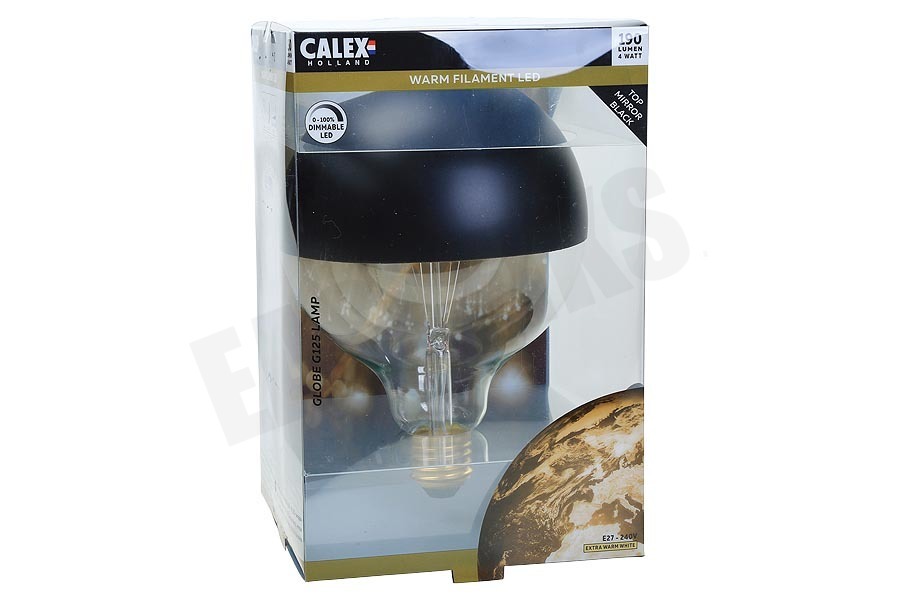 Calex 425478 Calex LED Volglas Filament 4W E27 Kopspiegel Zwart