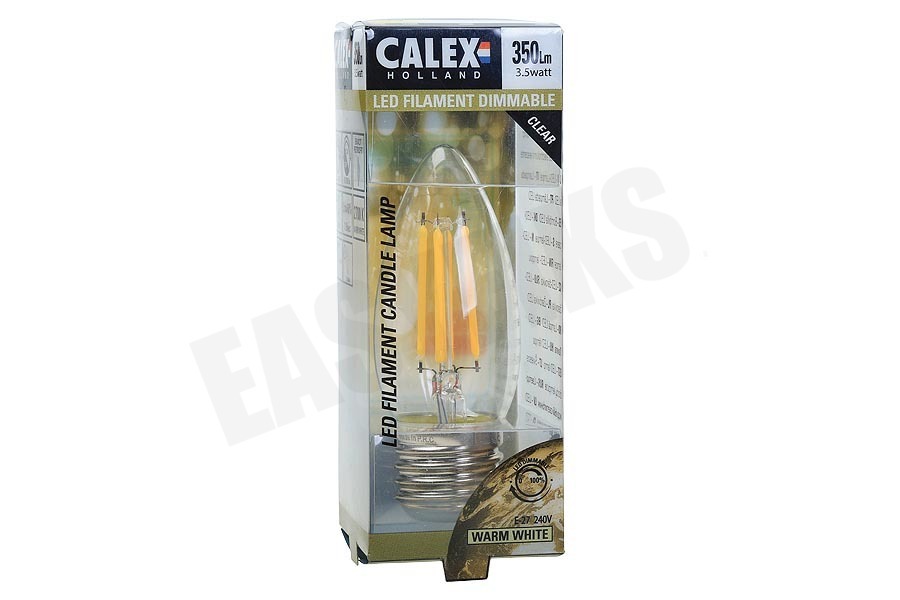 Calex 474498 Calex Filament Dimbare Kaarslamp E27 3,5W 2700K