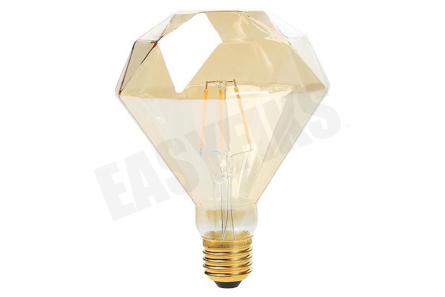 Calex 425442 Calex LED Volglas Diamantlamp 4W E27 Goud Dimbaar
