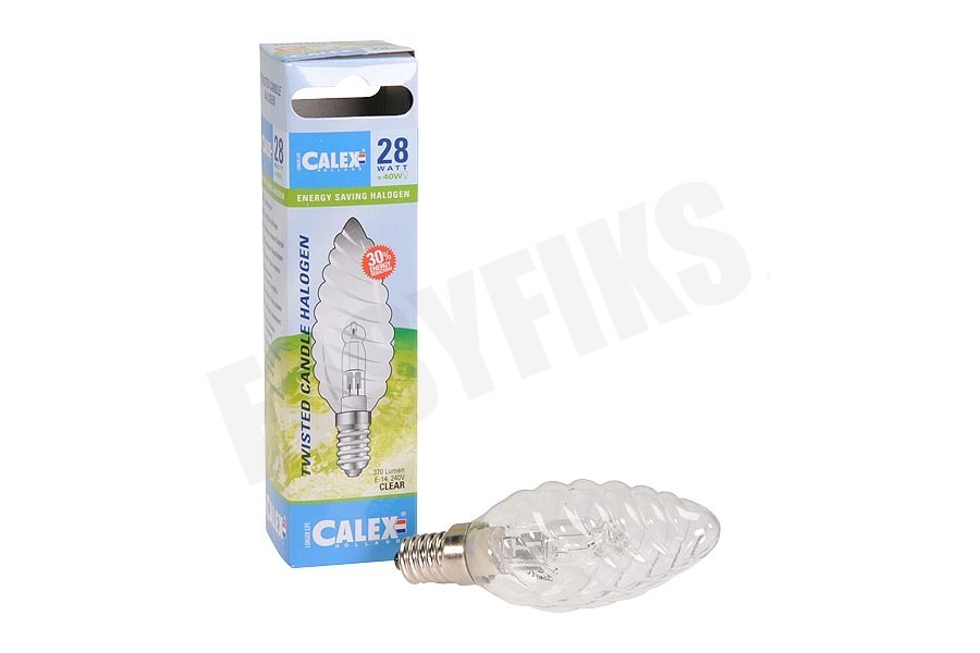 Calex 508058 Calex Spaar Halogeen Gedr. Kaarslamp 230V 28W(37W) E14
