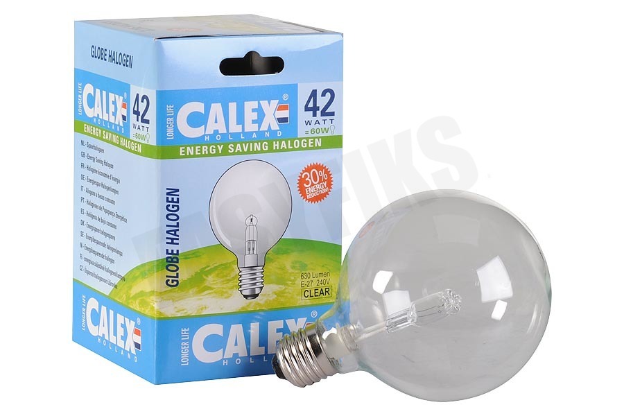 Calex 508282 Calex Spaar Halogeen Globelamp 230V 42W(56W) E27 G95