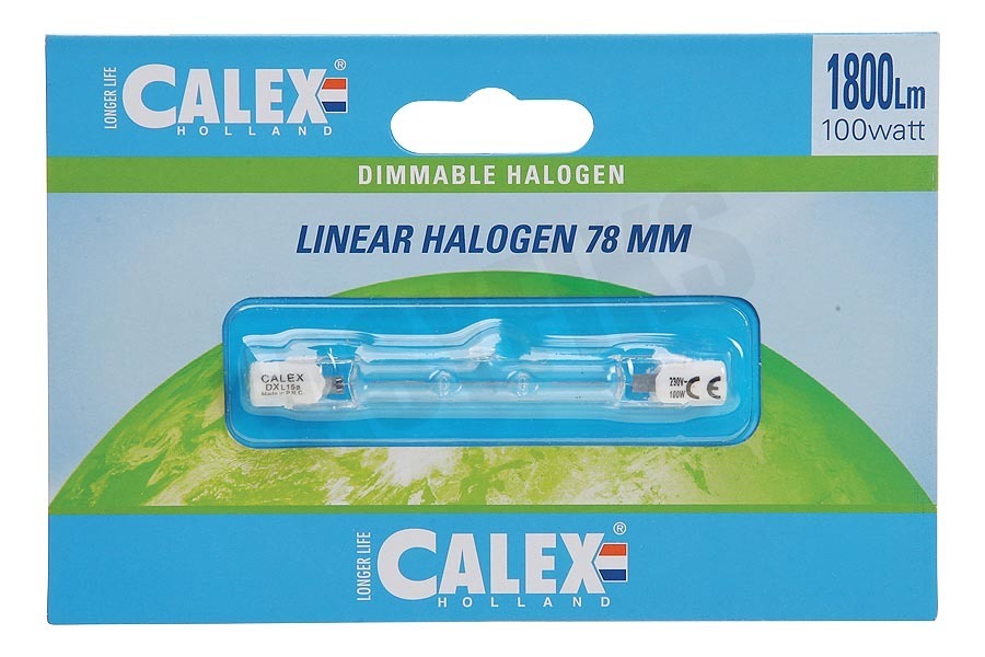 Calex 509112 Calex Spaar Halogeenlamp 230V 100W(130W) R7s 8x78mm