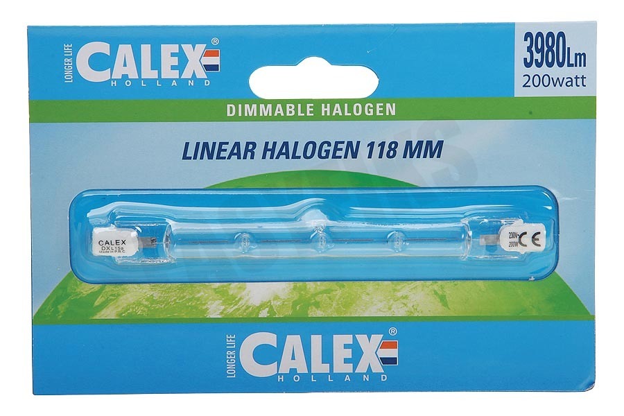 Calex 509130 Calex Spaar Halogeenlamp 230V 200W(256W) R7s 10x118mm