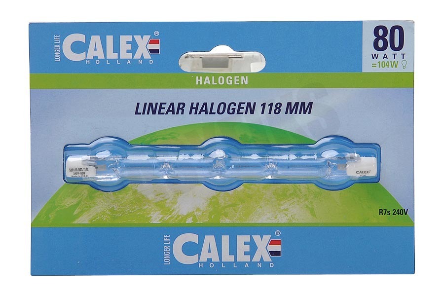 Calex 509118 Calex Spaar Halogeenlamp 230V 80W(104W) R7s 8x118mm