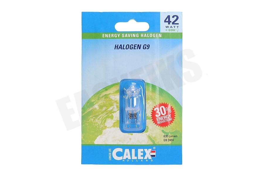Calex 509212 Calex Spaar Halogeenlamp 230V 42W(56W) G9 helder