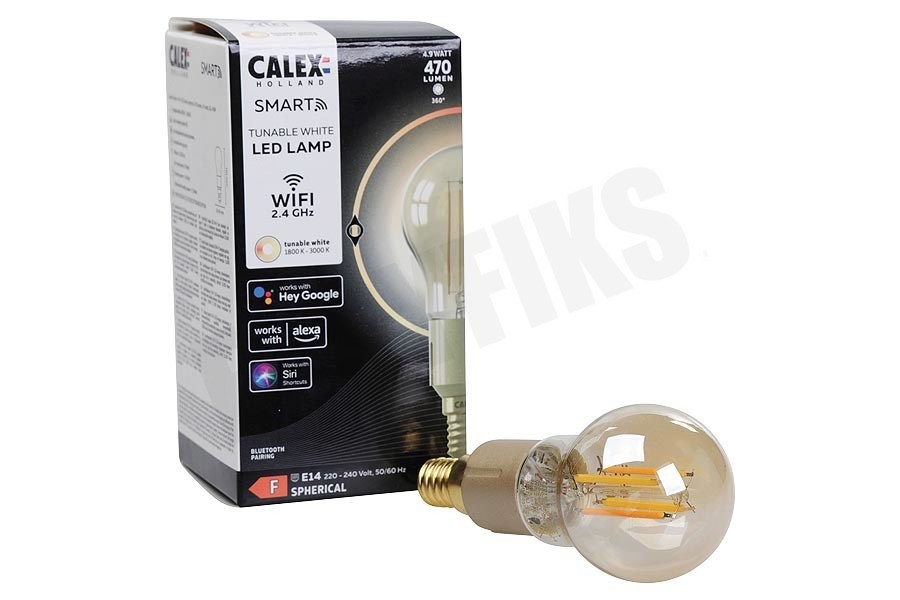 Calex Smart LED Filament Rustic Gold Kogellamp E14 Dimbaar