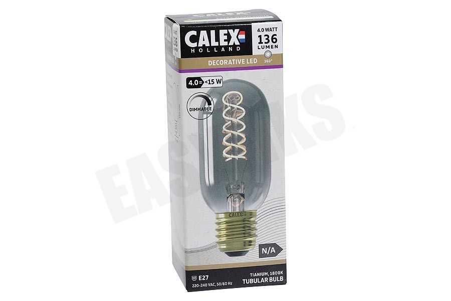 Calex Buis LED lamp Flexible Filament Titanium E27 Dimbaar